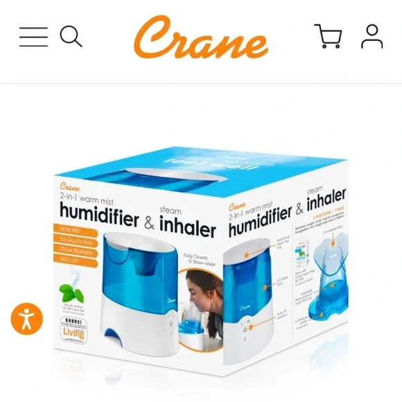 Flu/cold/dryness got you down? Crane “2 in 1 Warm Mist Humidifier and Inhaler” - Picture 11 of 16
